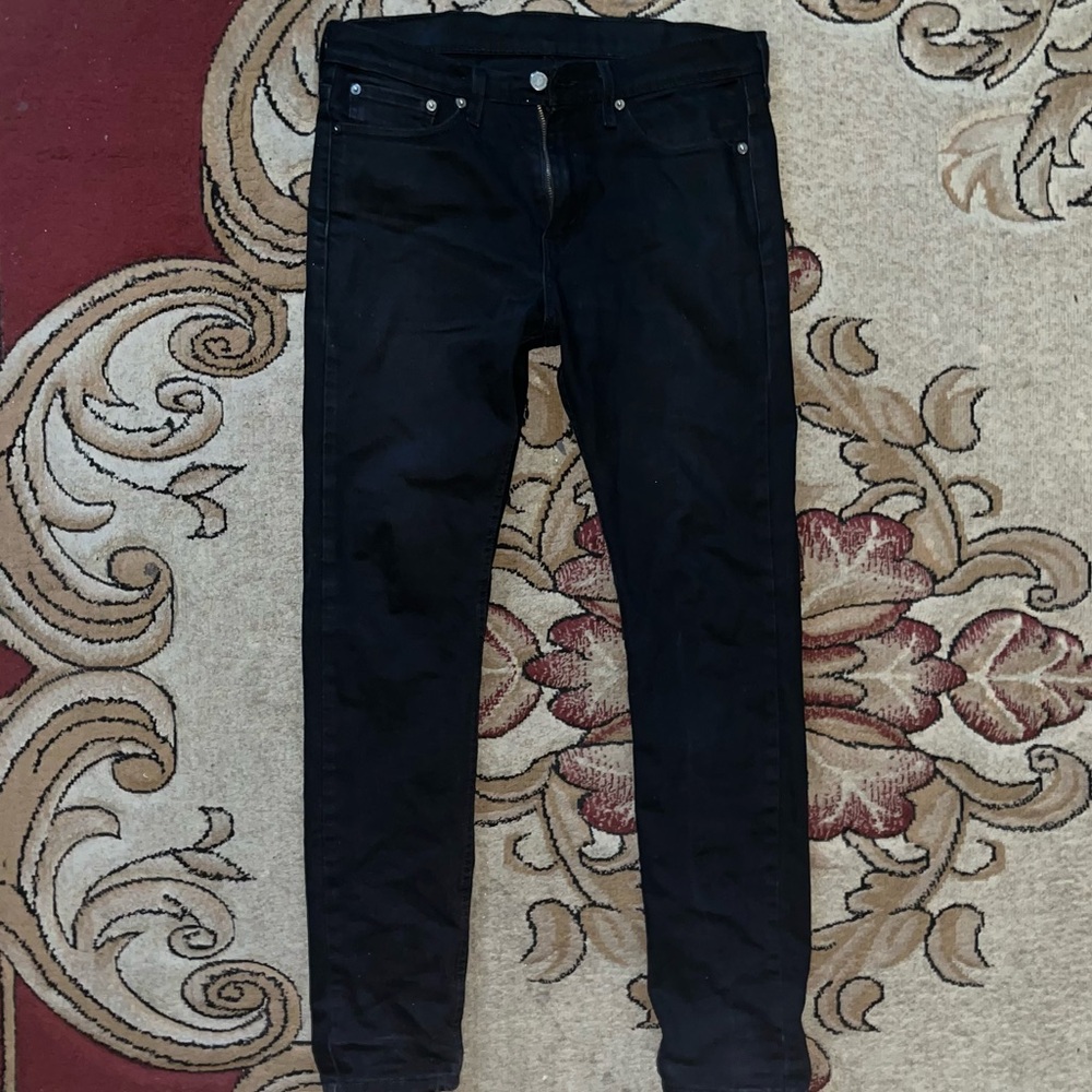 Levi's Men's Slim Straight Black Jeans